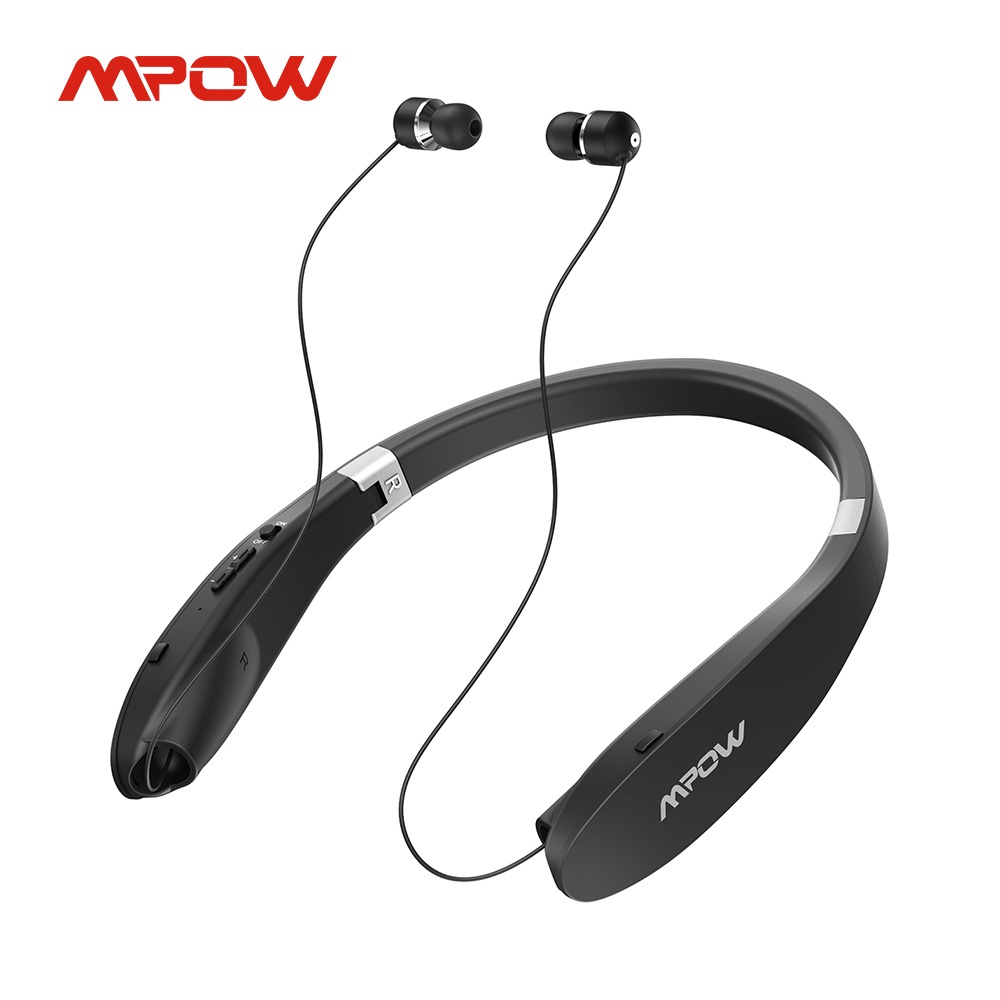 Mpow Wings Wireless Headphones Foldable Neckband Bluetooth Earphones