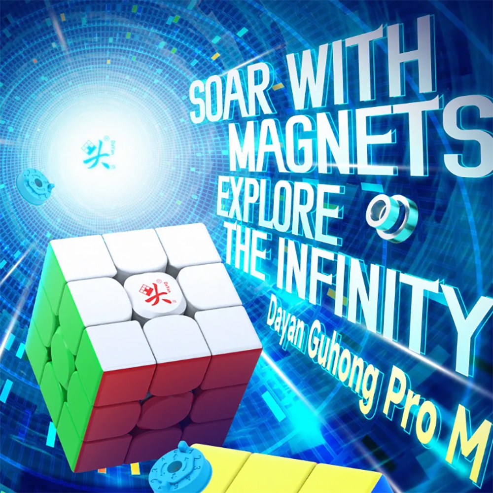 DaYan GuHong Pro M Maglev 3x3 Cube GuHong Pro M Magnetic Spring Cube ...