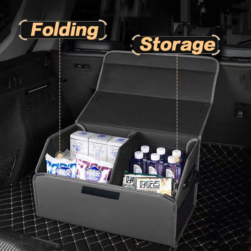 Car Trunk Storage Multipurpose Collapsible Organizer Car Trunk Boot ...