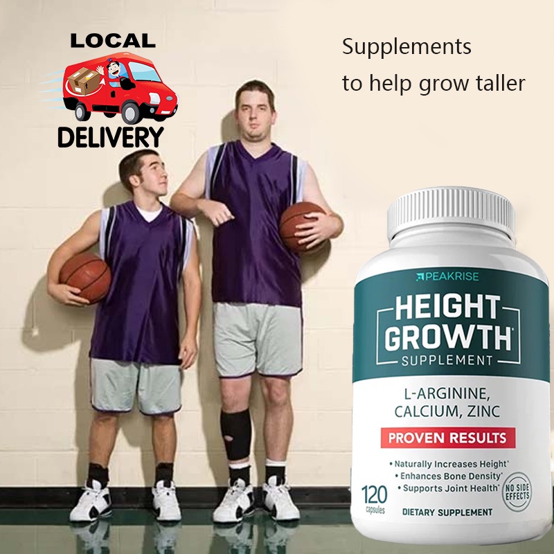 Height Growth Maximizer, Calcium, Vitamin D3 & Zinc Pill Blend, Bone