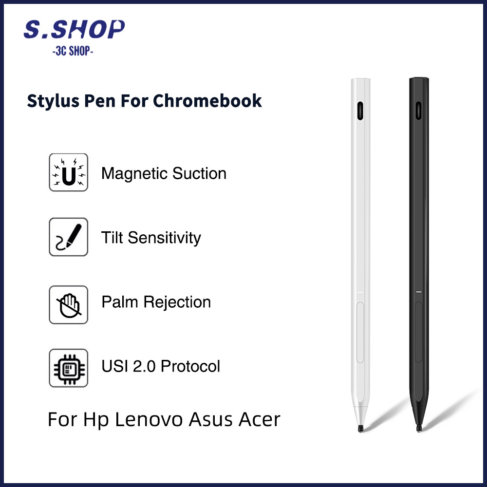 original USI Stylus Pen For Chromebook Pencil Palm Rejection 4096 Tilt