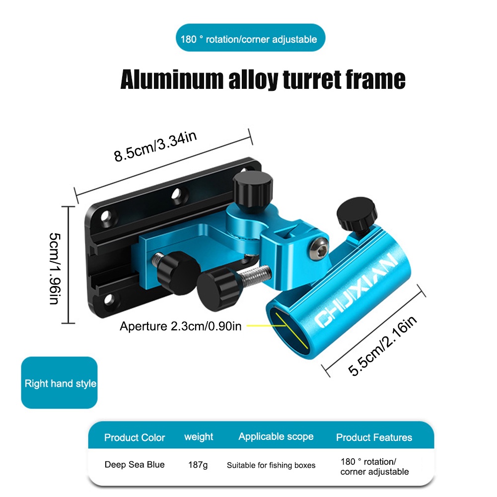 3 Pcs Set Bait Box Rack Aluminum Alloy Turret Frame Lure Box Stand ...
