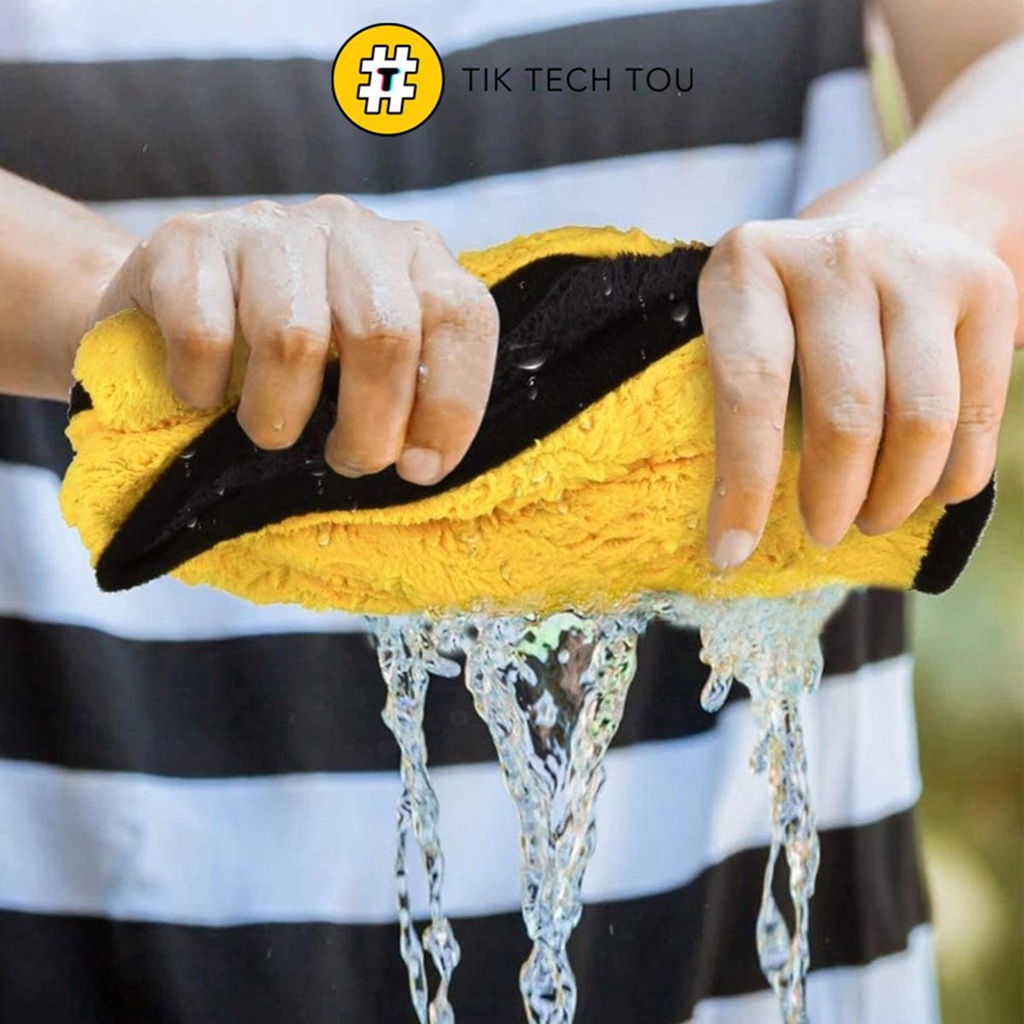 Mikrofiber Kain Lap Kereta Tebal Kain Cuci Motor Car Wash Cleaning