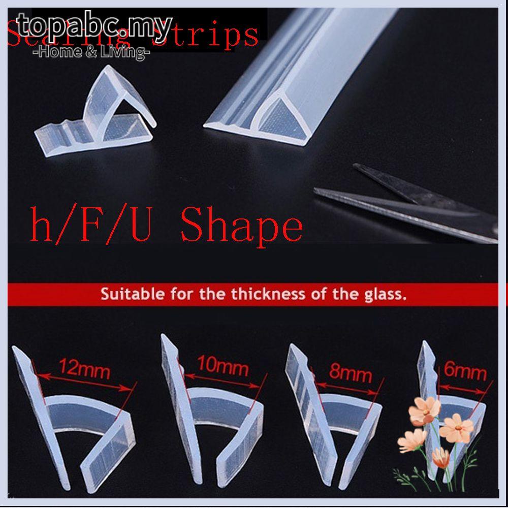 Top 1m 6 12mm F U H Shape Bathroom Accessaries Sealing Strips Hardware