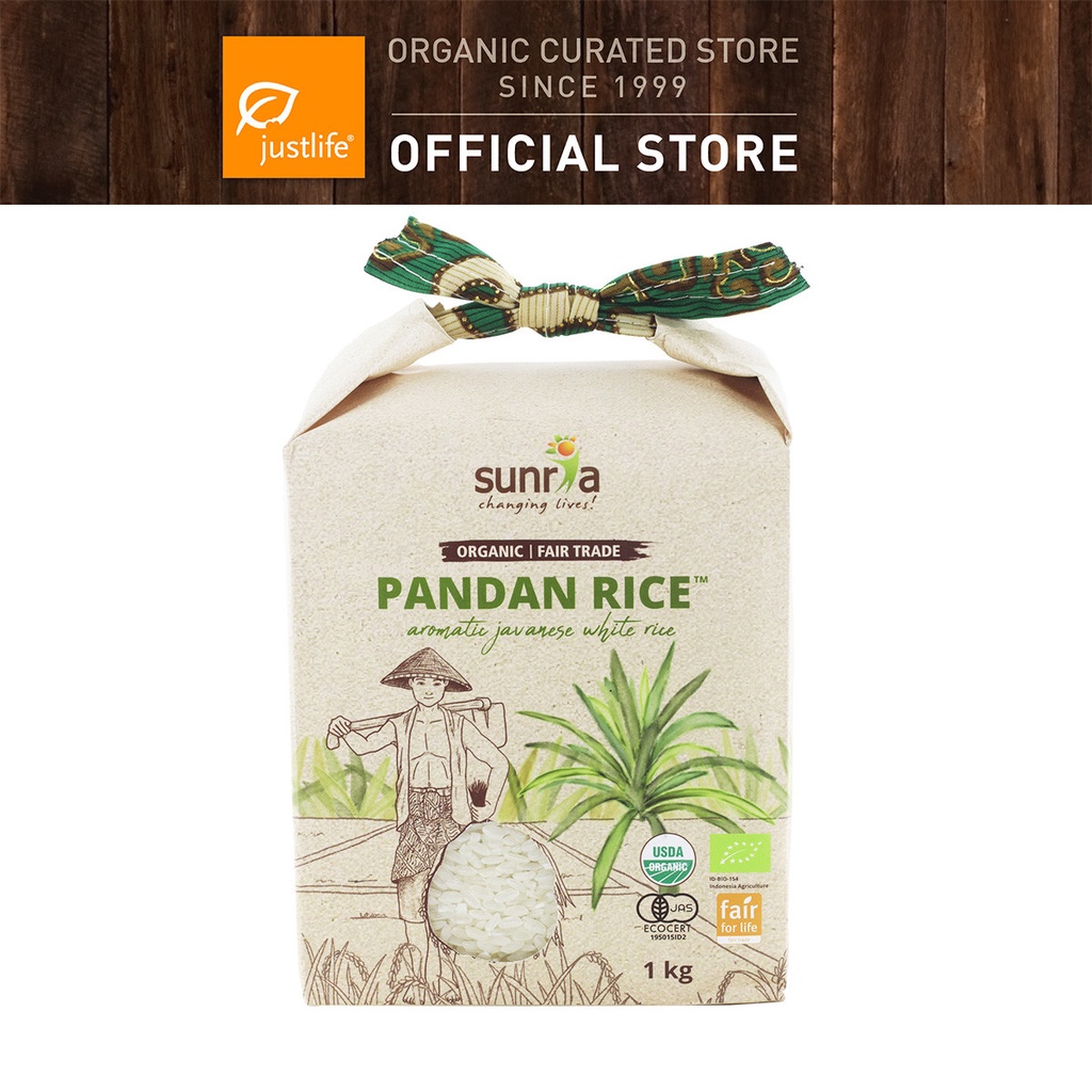 [BEST BEFORE: 01/2027] Sunria Pandan Rice (White) - 1kg [ORGANIC WHITE ...