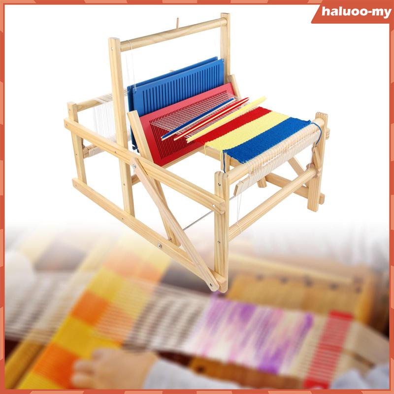 [HaluooMY] Standing Weaving Loom for Kids and Adults Educational Wooden