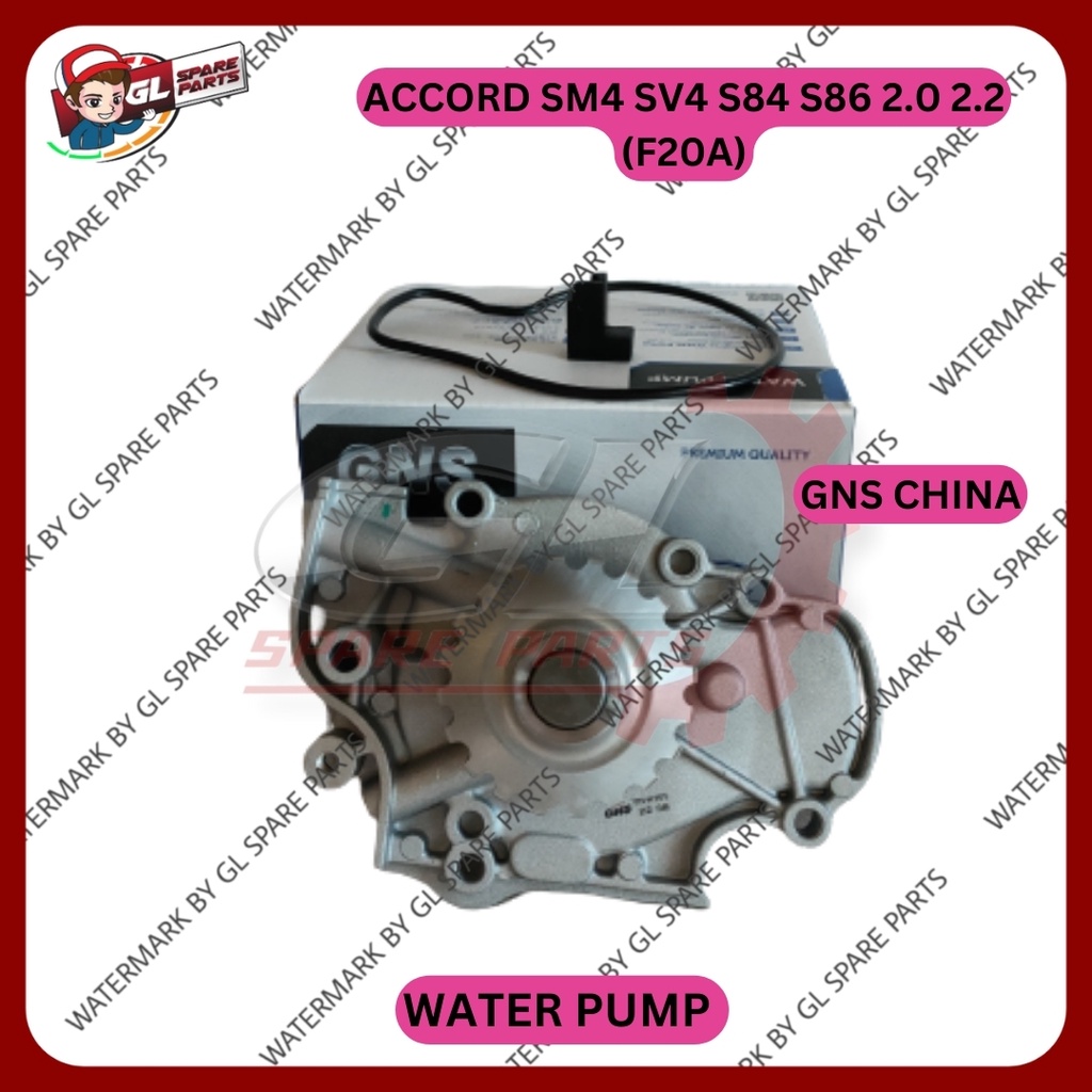 GNS WATER PUMP HONDA ACCORD SM4 SV4 S84 S86 2.2 2.0 F20A (1 YEAR