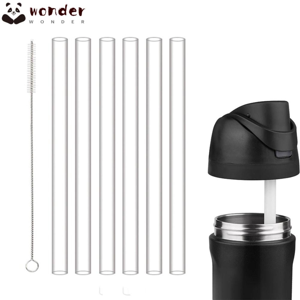 WONDER Replacement Straws, with Cleaning Brush BPA-free Bottle Straws ...