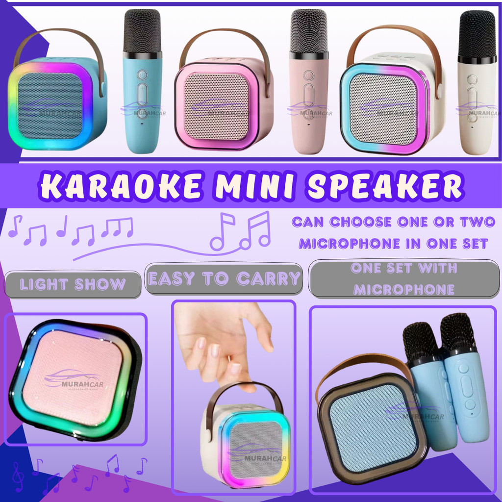 Karaoke Bluetooth Microphone K12 Wireless Karaoke Speaker With Home KTV ...