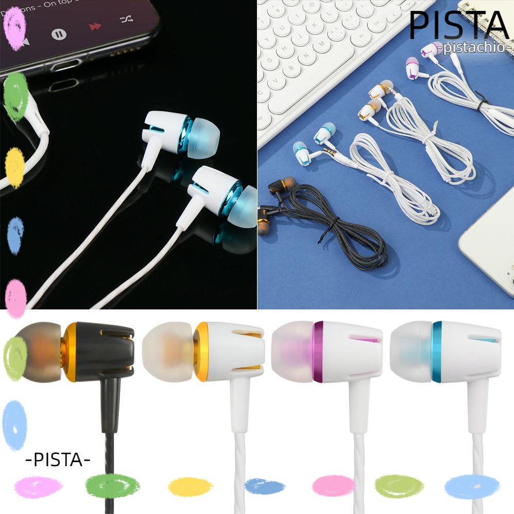 PISTACHIO Wired Headphones Volume Control With Microphone Wire