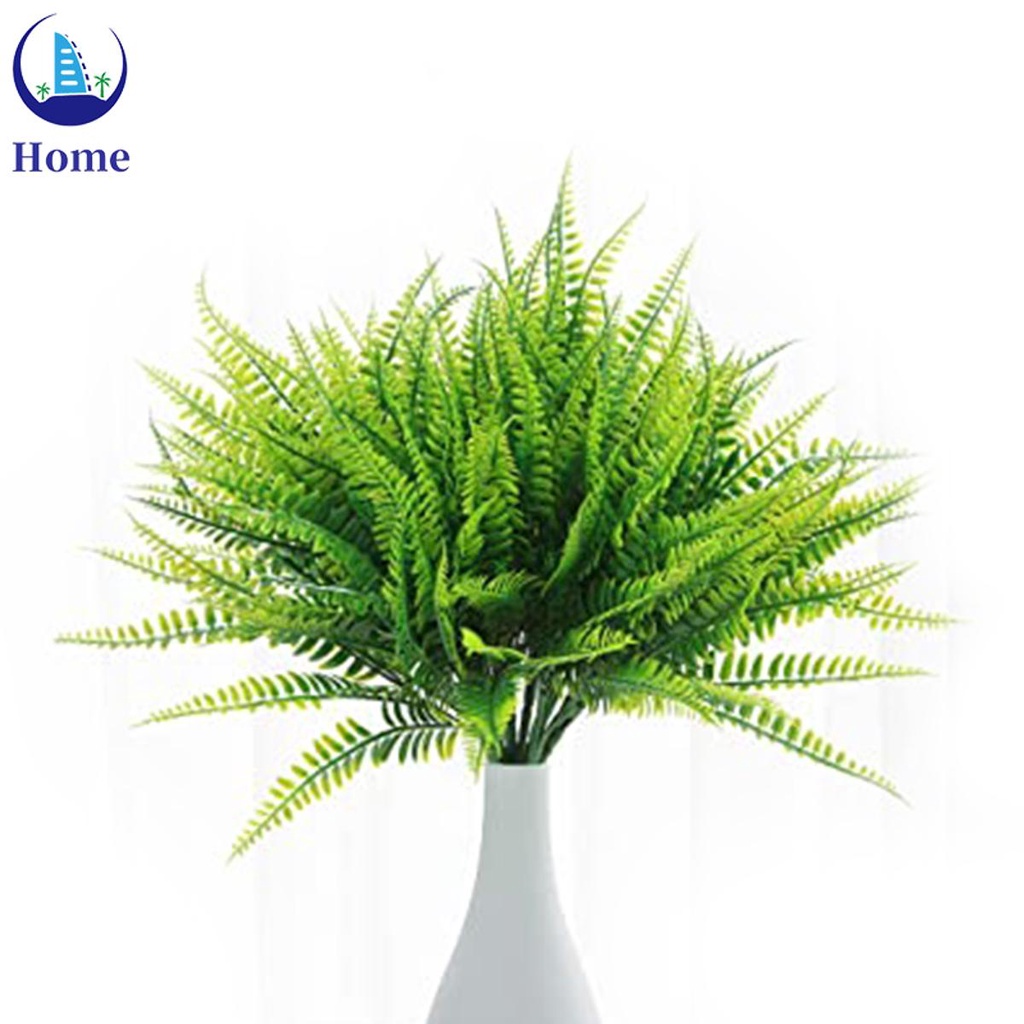 4Pcs Artificial Boston Fern Plants Realistic Fake Ferns Bush Plants Reusable Faux Shrubs