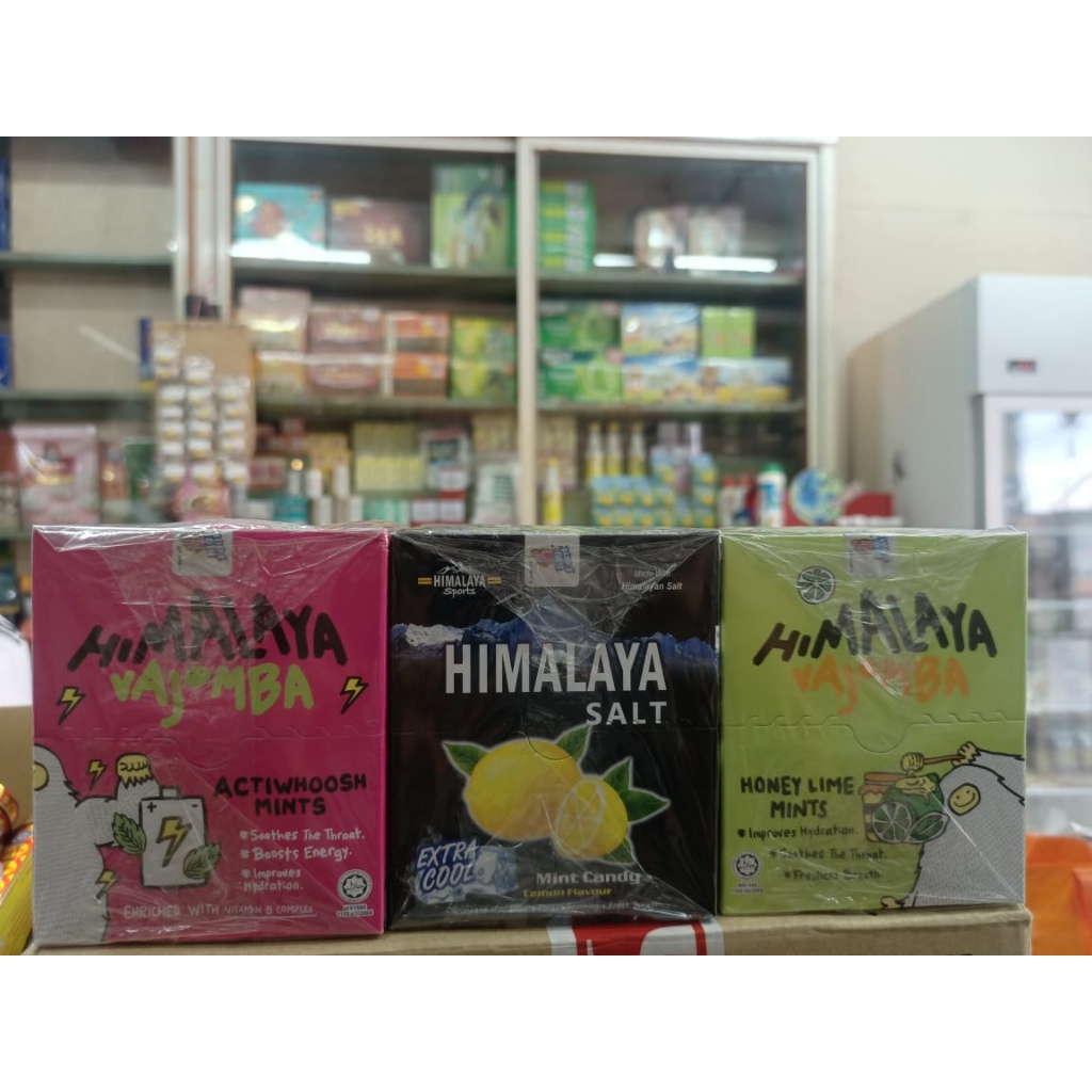 Himalaya Sport Salt Candy Ginger Himalaya Vajomba Actiwhoosh Mints Honey  Lime Mints 15g