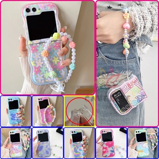 3D Heart Chain Strap Bracelet Wavy Phone Case For Samsung Galaxy