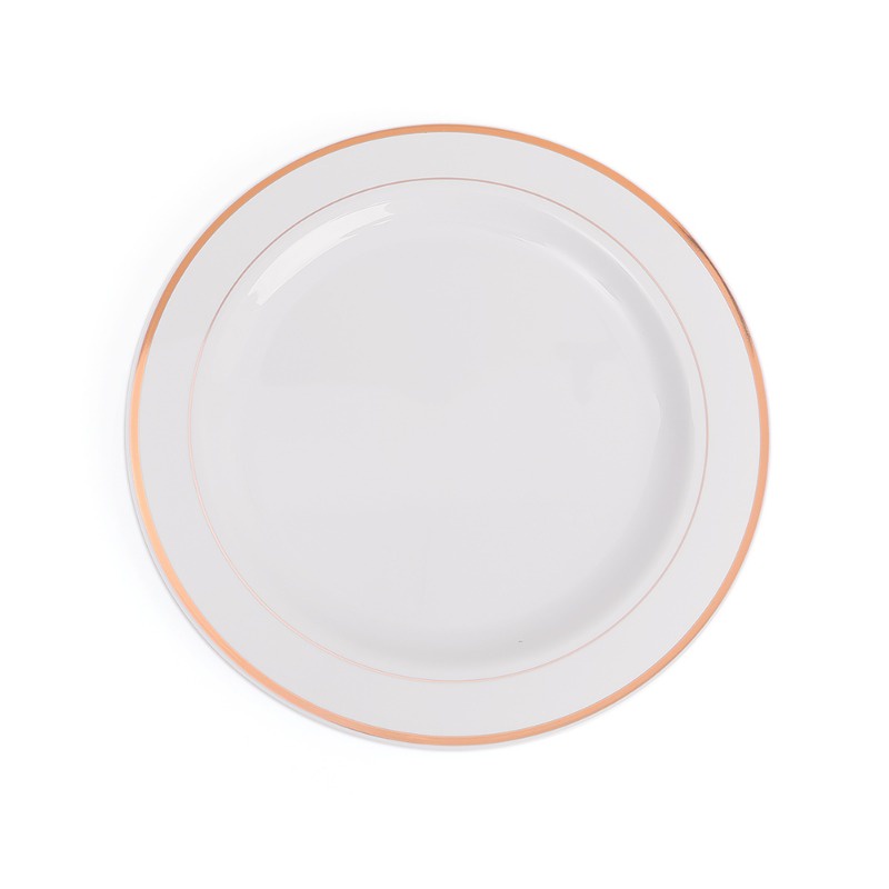 Elegant Durable Dinner Plates / Heavy Duty Plastic Plates for Parties
