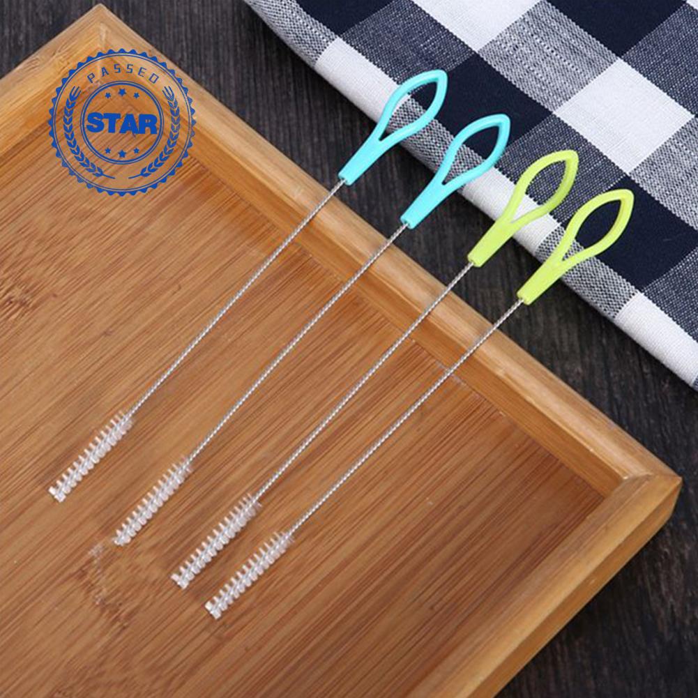Reusable Flexible Straw Cleaning Brush Tool Spiral Brush Straw Soft ...