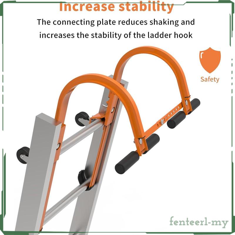 [Fenteer1efMY] Ladder Roof Hook Roof Ridge Extension Easy Access Handle