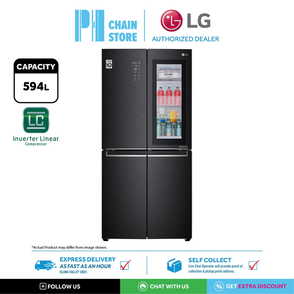 LIMITED OFFER! (DELIVERY FOR KL & SGR ONLY) LG GCQ22FTQKL 594L 4DOOR