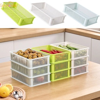 1pc Plastic Woven Basket For Ginger & Garlic Storage Kitchen