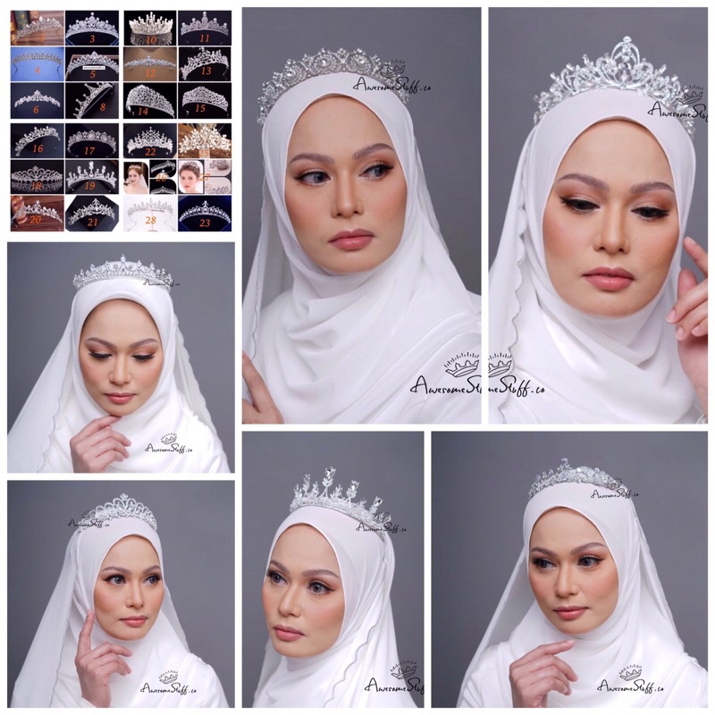 Malaysia Ready Stock Crown Nikah Tunang Pengantin Packing With Box Shopee Malaysia