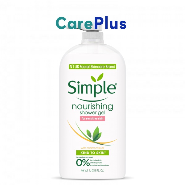 SIMPLE NOURISHING SHOWER GEL FOR SENSITIVE SKIN 1LITER (EXP 12/2024