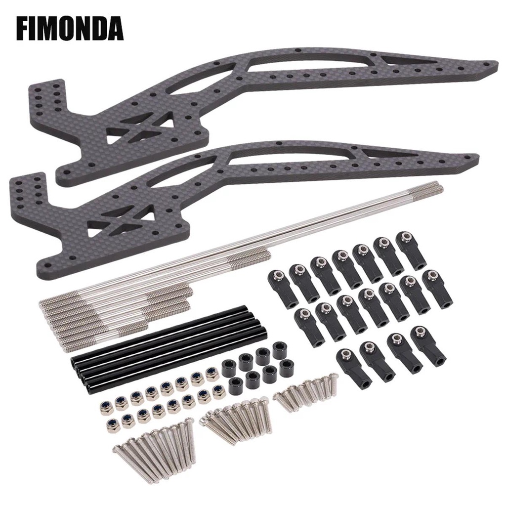 Carbon Fiber Crawler Chassis with Links Set for 1/10 RC Rigs Capra F9 ...