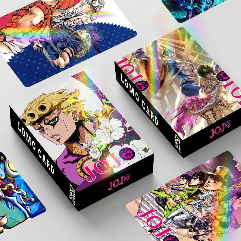 JOJO JoJo's Bizarre Adventure Laser Flash Lomo Card Photocard 30pcs/box