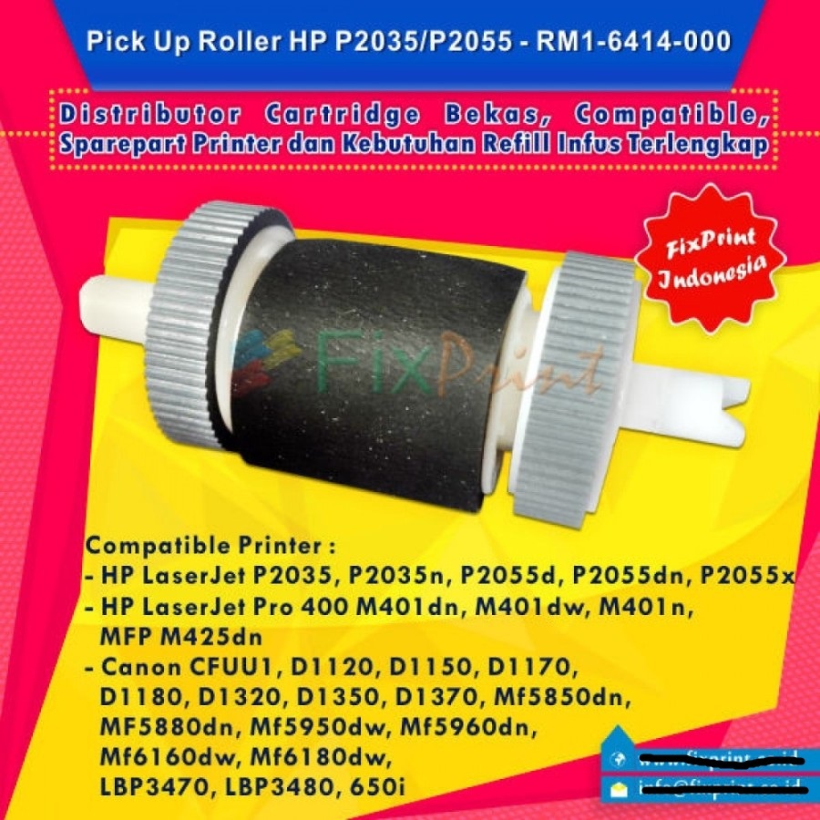 Pick Up Roller Printer HP LaserJet P2035 P2055 Tray 2, RM16414000