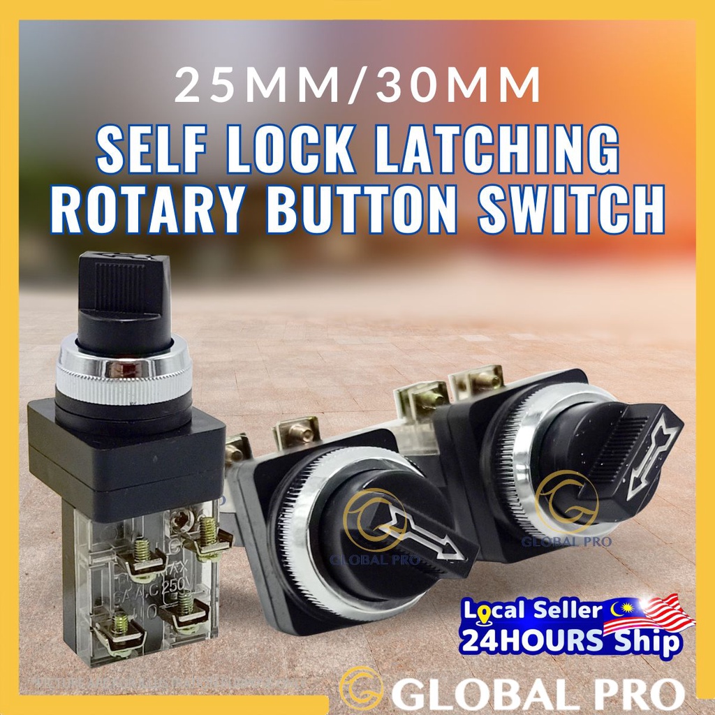25mm / 30mm 4T Arrow Switch Button Switch ON-OFF / ON-OFF-ON Selector ...