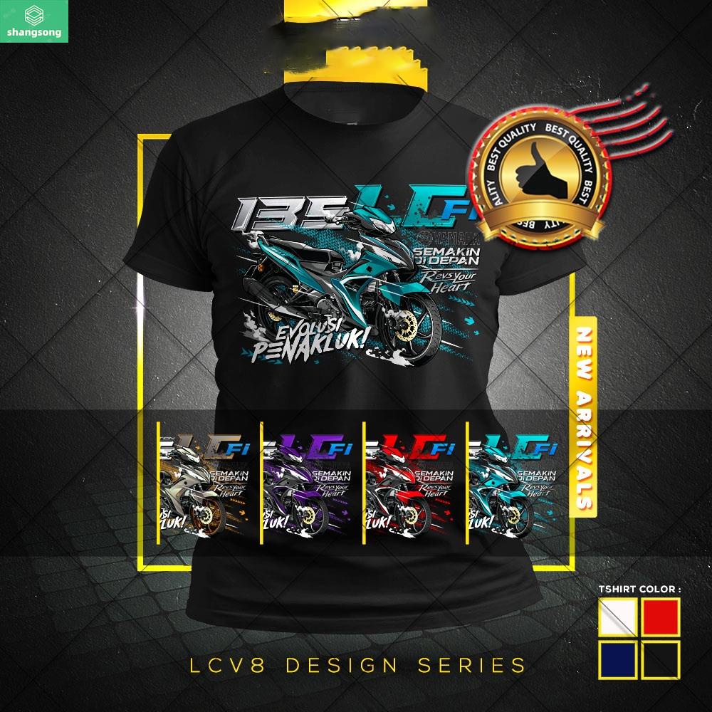 Ready Stock! [ BAJU / T SHIRT MOTOR YAMAHA 135LC Fi - V8 - 2022 ] - T ...