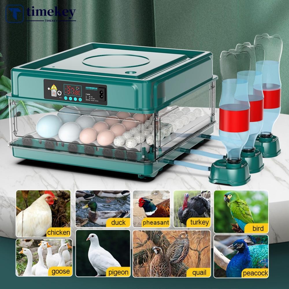 TIMEKEY 1Pc Egg Incubator Fully Automatic Turning Hatching Brooder Farm ...