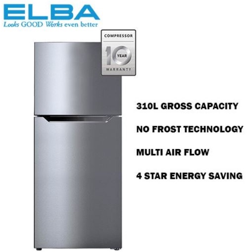 ELBA 310L Ultimo Two Door Top Mount Freezer Refrigerator ER-G3125 ...