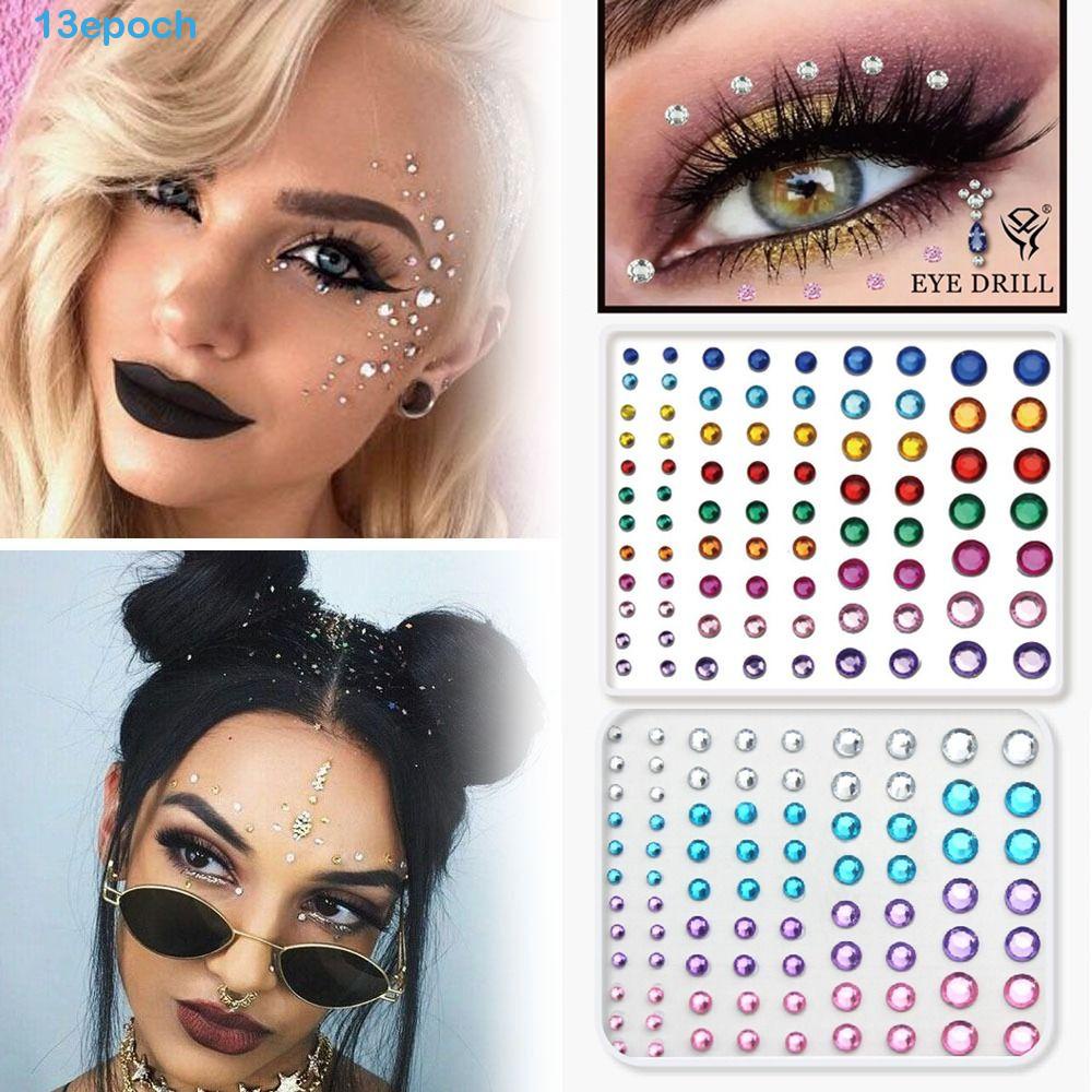 EPOCH Face Body Colored Rhinestone Women Glitter Eyes Shadow Crystal