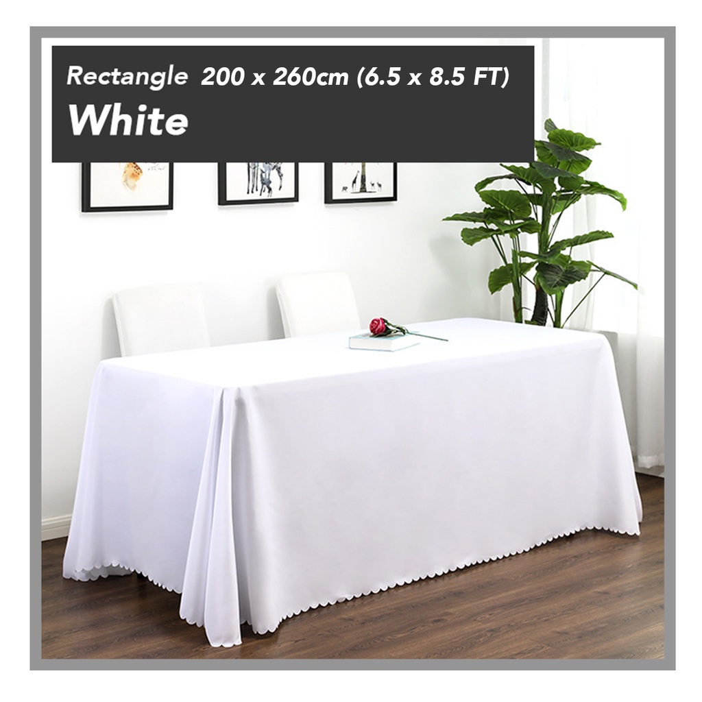 ACEVE DREAM READY STOCK Plain 2.0M x 2.6M (Fit 4x2FT) Rectangle Table