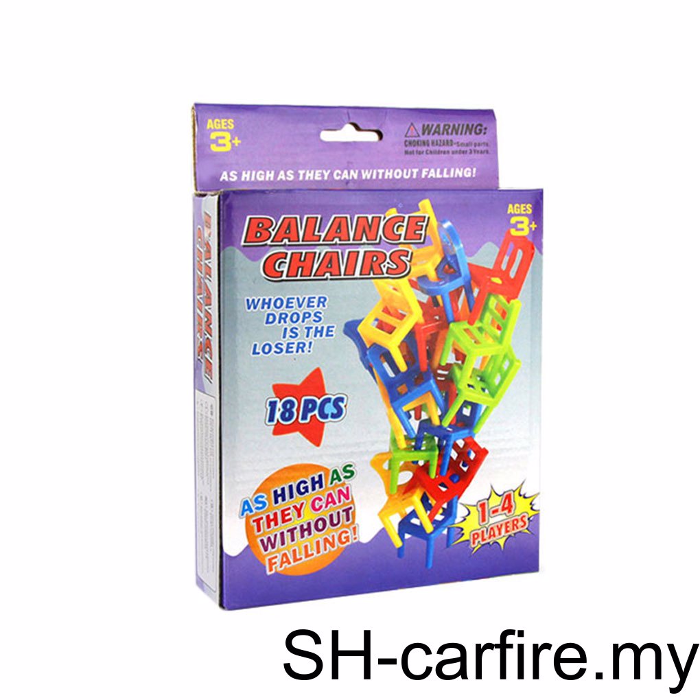 18Pcs Balance Stacking Game Chairs Children Puzzle Toy Balancing Kids ...
