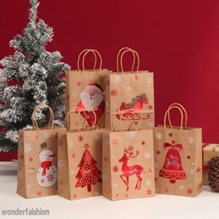 10pcs, Christmas Wrapping Paper 12 Sheets Of Folded Brown Kraft Paper With  Red And Green, Greetings, Snowflakes, Reindeer, Christmas Tree Elements Ser