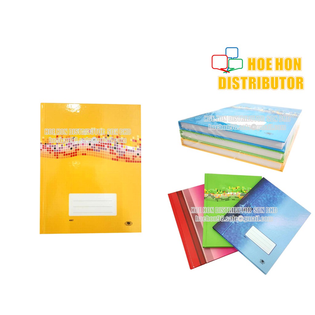 Hard Cover Square Notebook Single Line F5 300 Pages Notepad Exercise