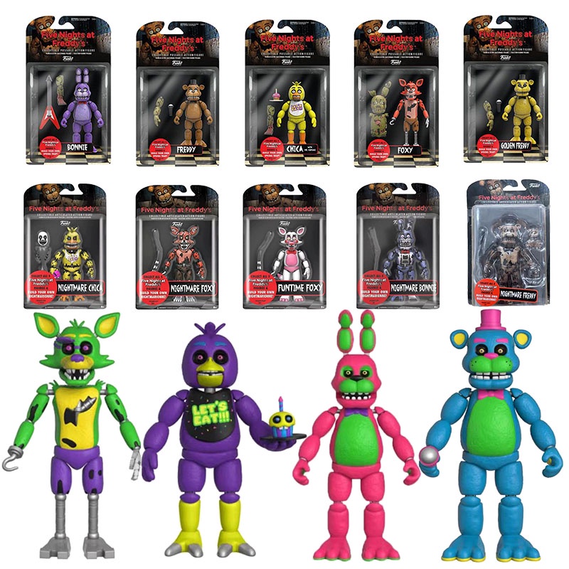 Funko FNAF Five Nights At Freddy Frostbear Foxy Bonnie Chica Nightmare ...