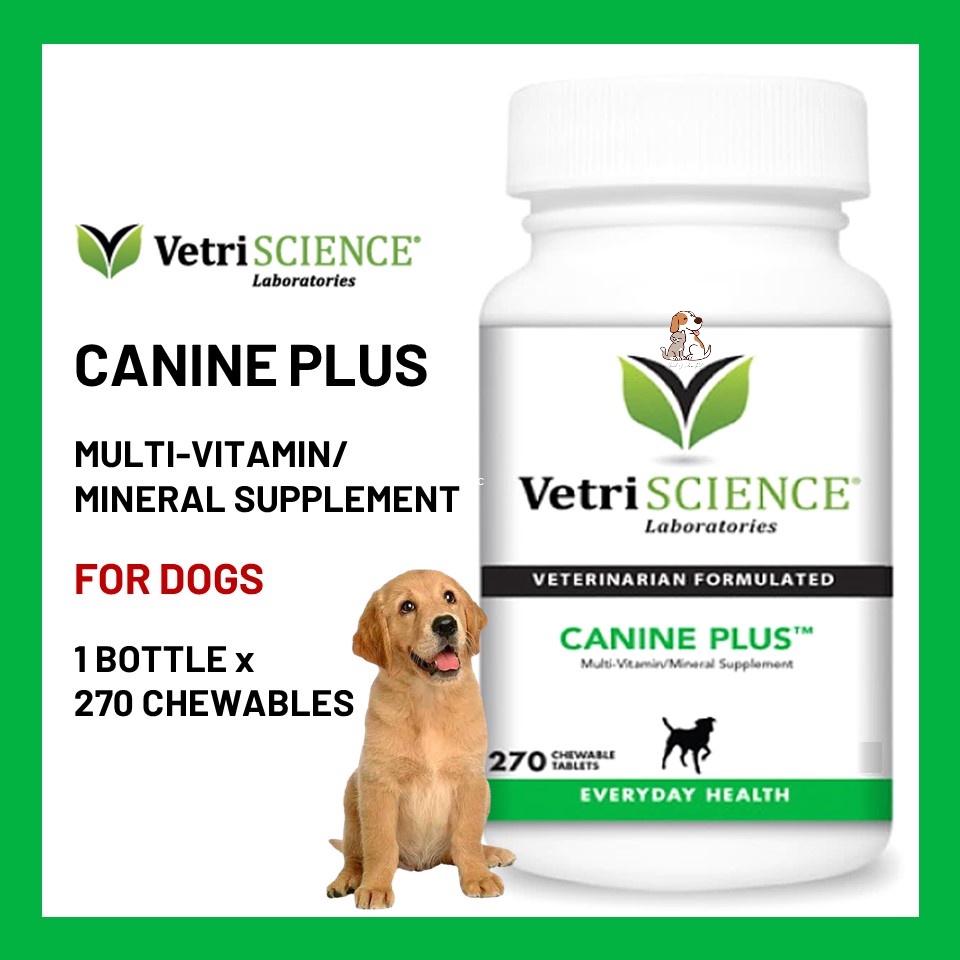 VetriScience Canine Plus Multivitamin/Mineral Supplement For Dogs 270 Chewable Tablets Shopee