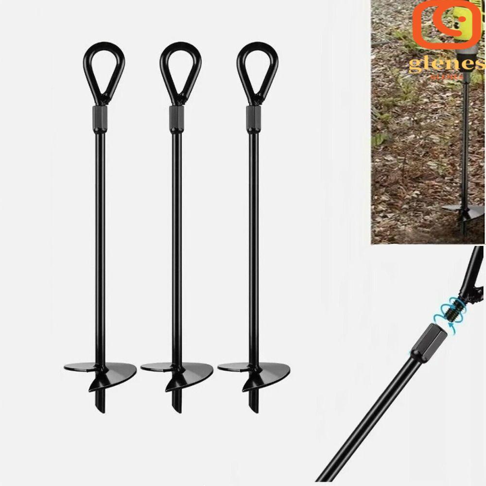 GLENES Swing Set Augers, Wind Resistant Heavy Duty Ground Augers
