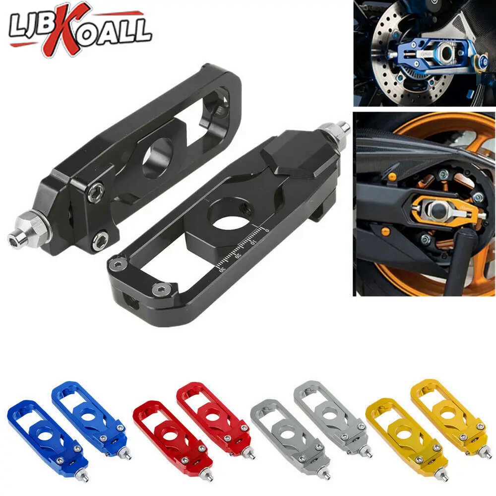 FZ MT 09 Motorcycle Rear Axle Chain Adjuster Tensioner Catena Spool For