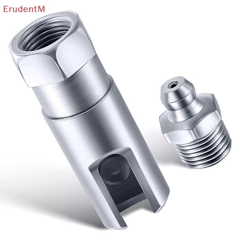 [ErudentM] Grease Coupler Right Angle 90 Degree Pushon Slotted Grease