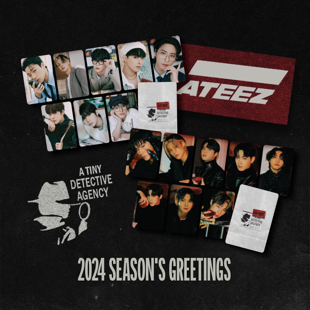 (2Sided) Ateez Season's Greetings 2024 Fanmade Photocard Shopee