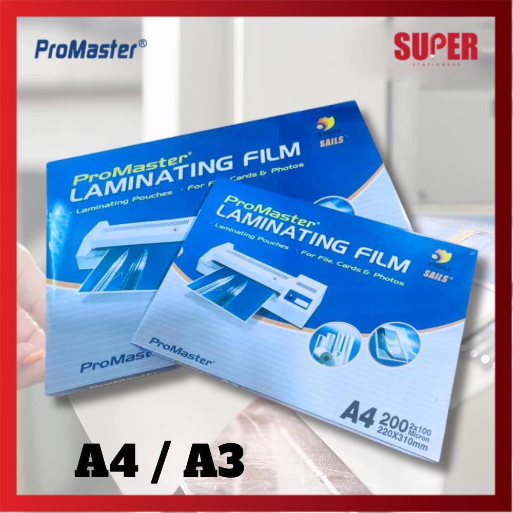 [super stationery] Promaster A4 / A3 laminating Film Laminate Film