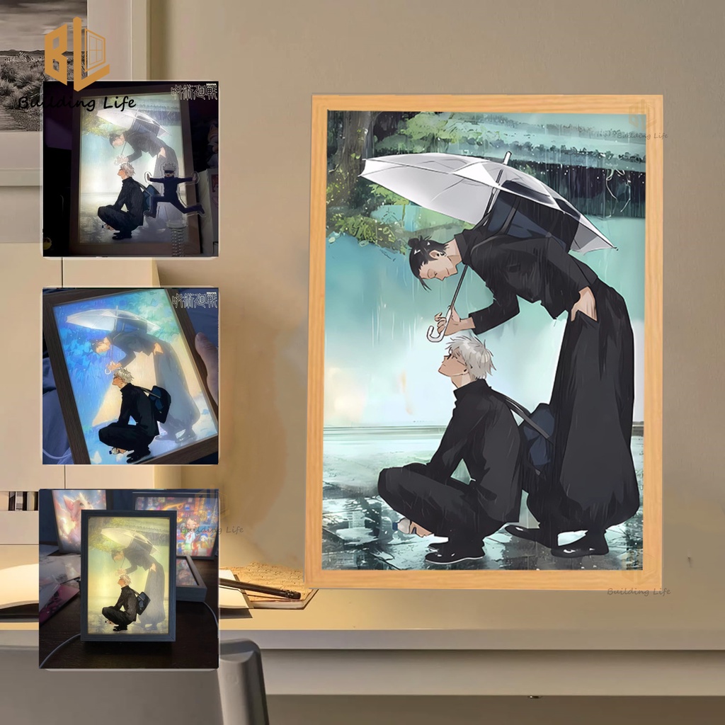 Light Painting Anime Jujutsu Led Light Painting Gojo Satoru 3 Colors ...