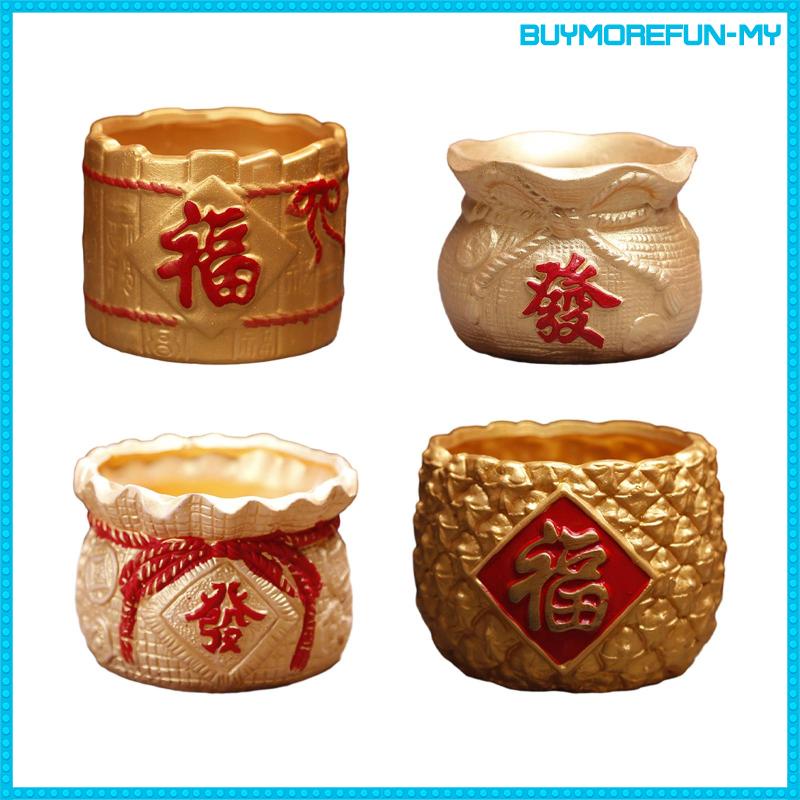 [BuymorefunMY] Blessing Bag Flower Vase Pot Flower Vase New Year Decor