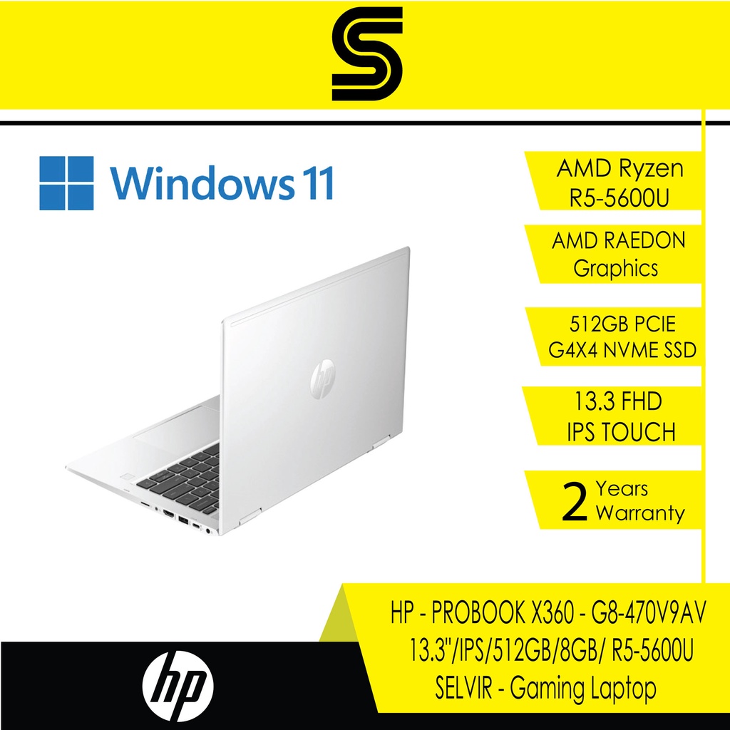 HP PROBOOK X360 435-G8-470V9AV Laptop - Silver (13.3