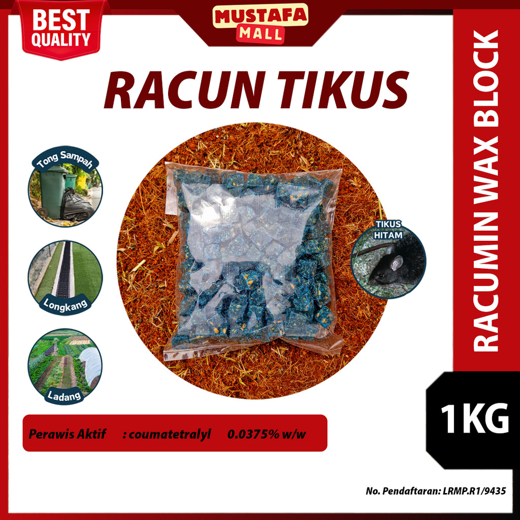 Racun Tikus 8 jenis 1kg Storm Antikus Butik G2 Rat Killer Rodenticide ...