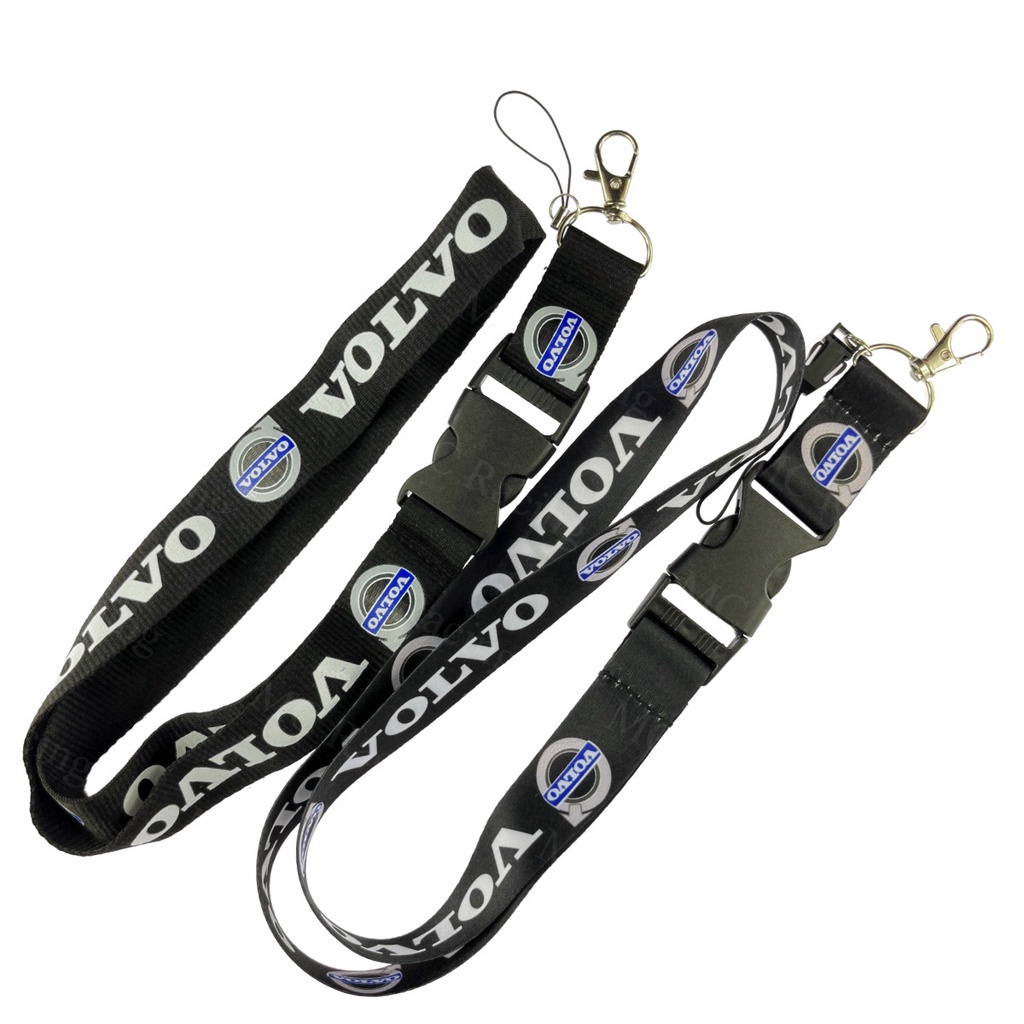 JDM Style VOLVO Car Logo Cellphone Lanyard Keychain ID Holder