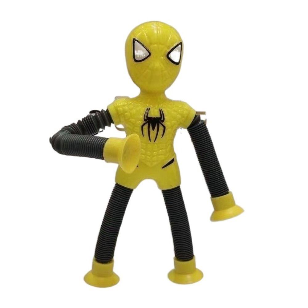 KENTON 18cm Spider Man Model Cartoon Glowing Spider Man Pop Tubes Toy Creative Stretch Marvel Luminous Superhero Suction Cup Toys Kids Shopee Malaysia