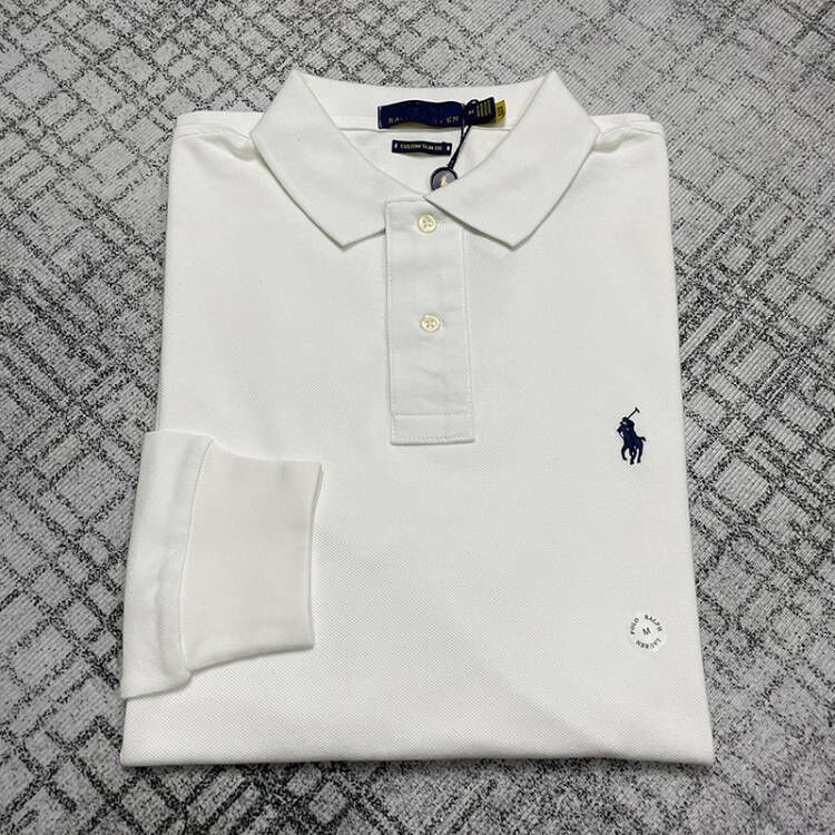 Ralph Laure Ralph lauren small horse label long sleeved polo shirt men s cotton lapel T Shirt wholesale generation Shopee Malaysia